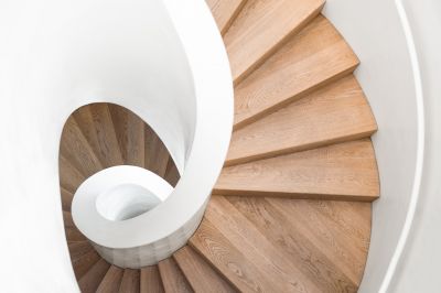 Spiral Wood Staircase